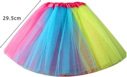 Skirt - Princess Dress - Rainbow Tutu - Colored Tulle Skirt - Rainbow Tutu Skirt - Princess Fancy Dress - Carnival Costumes - Fancy Dress - Girl - for Carnival /Party /Holiday /Halloween /Christmas Gifts - Image 5