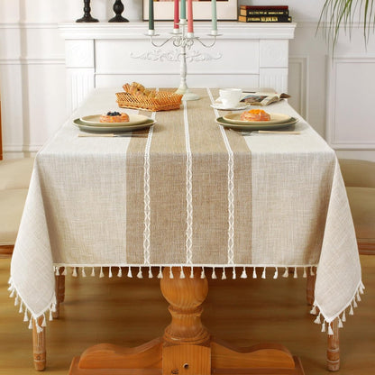 Tablecloth - 140x300cm - Luxury Stylish Oilcloth - Beautiful Protecttable - Water-repellent Tablecloth - Anti-Slip Oilcloth - Heat-resistant Tablecloths - Cotton Tablecloth - Image 4