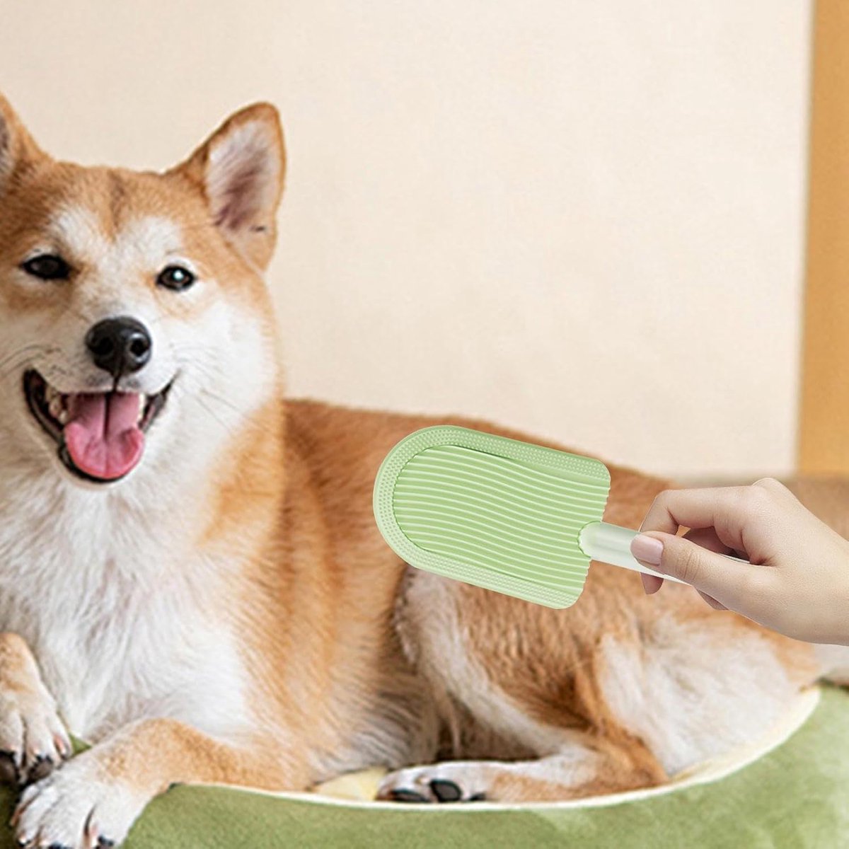 Pet Beauty Comb - Hair Remover - Pet Brush - Cat Comb - Dog Comb - Remove Floating Hair - Cat Hair Remover - Cleanable Floating Hair - Universal - For Cat And Dog - Remove Tangled Hair - Light Green - 1 Piece - Image 2