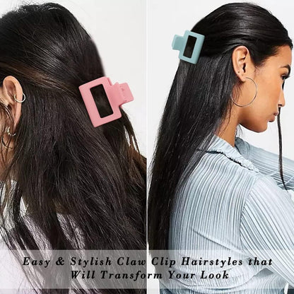 Hair Clips - Hair Clips - 4 Pieces - Hair Clip - Elegance & Refined - Anti-Tangle Hair Clips - Nude Colors - Matte - Square - Hair Claw - Hair Pin - Hair Clip for Women - Does Not Fall Off - Does Not Damage Hair - Gift for Woman - Image 3