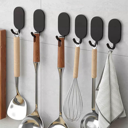 10 Self-Adhesive Hanging Hooks - Stainless Steel - Towel Hooks - Thicker - Wall Hooks - Stick-on Hooks - Towel Hooks - Multifunctional Hook - Clothes Hook - Traceless - Kitchen / Bathroom - Suitable for Various Wall Surfaces - Image 3