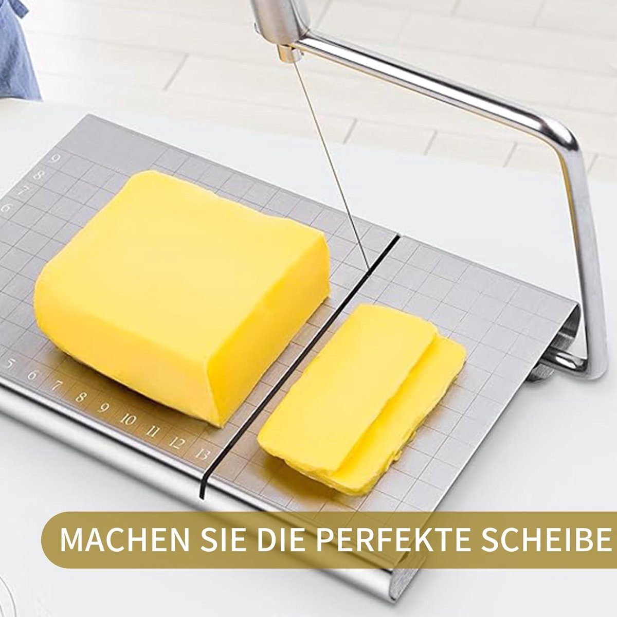 Cheese slicer young cheese - OUCONGK Cheese slicer stainless steel wire butter bread sandwich Cheese slicer young cheese - Image 4