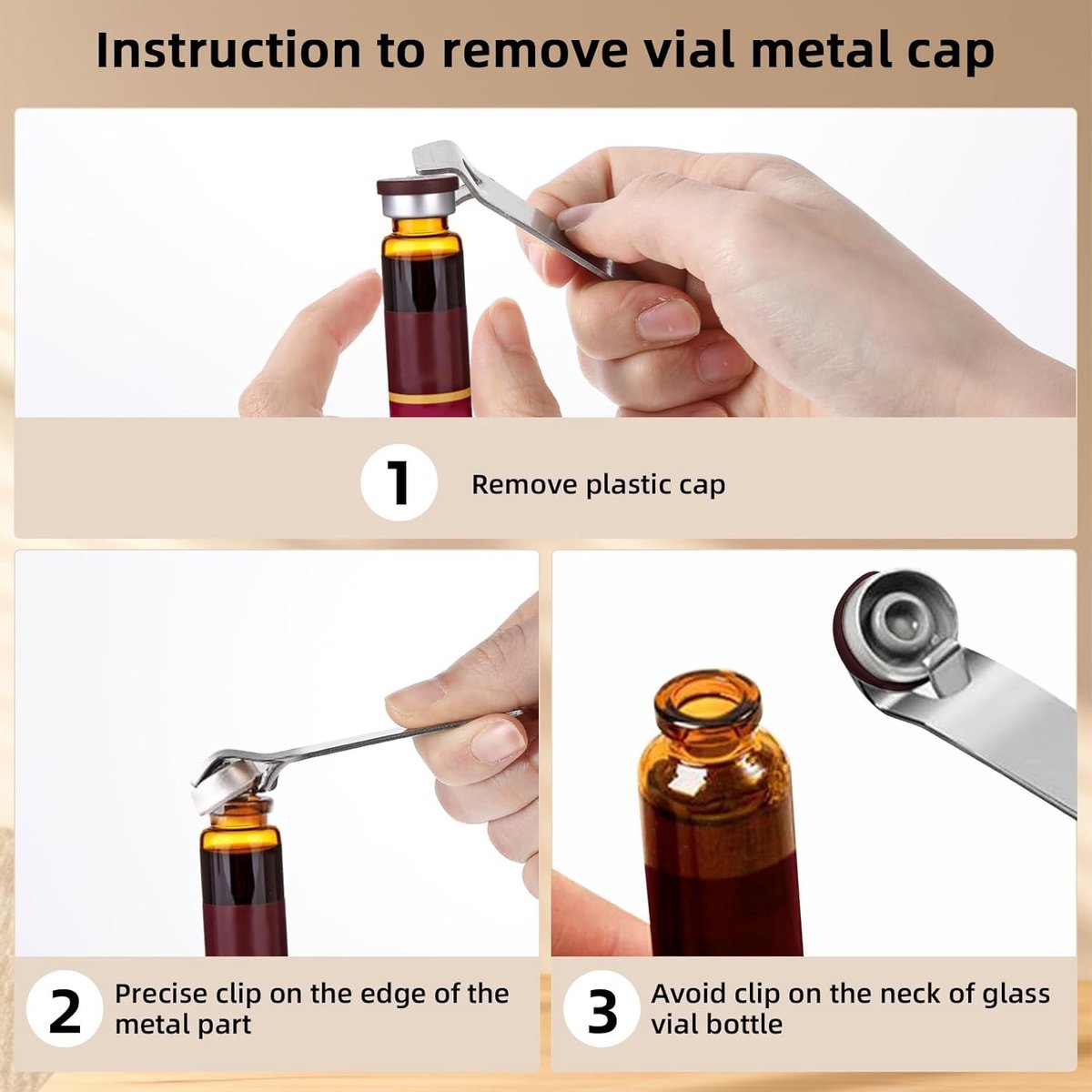 All-purpose opener - 4 pieces - Multifunctional opener - Jar opener - Bottle opener - Beer opener - Lid opener - Jar opener - Kitchen aid - Aids for the elderly - For oral liquids - Tool to remove caps from bottles and jars - Image 4
