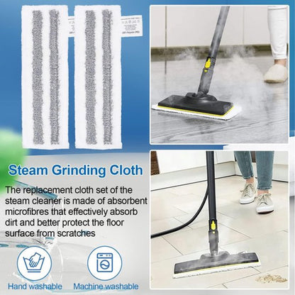 Accessory Set Suitable For Kärcher Easyfix Sc2, Sc3, Sc4 & Sc5 - Steam Cleaner Accessories - 12-Piece - Replacement Microfiber Cloths - Mop Pad - Steam Cleaner Brushes - Replacement Parts - Powerful Stain Removal - Image 4
