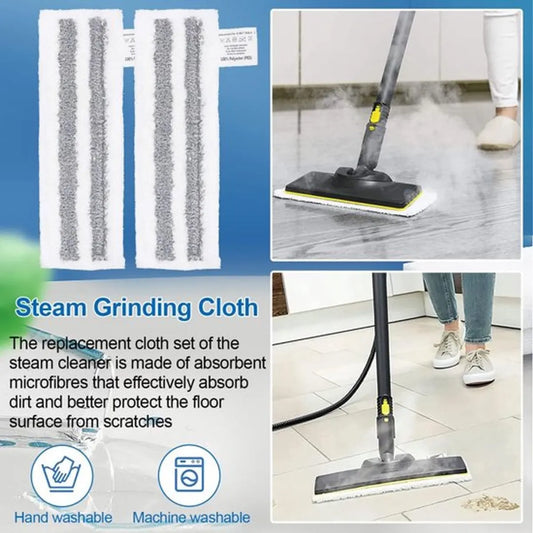Accessory Set Suitable For Kärcher Easyfix Sc2, Sc3, Sc4 & Sc5 - Steam Cleaner Accessories - 12-Piece - Replacement Microfiber Cloths - Mop Pad - Steam Cleaner Brushes - Replacement Parts - Powerful Stain Removal - Image 4