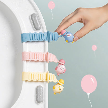 Toilet Seat Lifter Rings - 3 Pieces - Toilet Seat Lifter - Toilet Seat Lifting Device Touch - Toilet Lid Handle - Toilet Bowl Seat Lifter - Toilet Accessories - Hygienic Toilet Seat Lifting - Lid Handle - Multifunctional - Silicone - Hygienic - Image 4