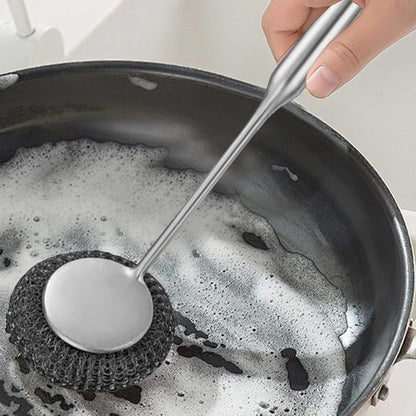 Dish Brush - 2 Pieces - Dish Brushes - Cleaning Brush with Handle - Household Products - Cleaning Products - Household Kitchen Accessories - Cleaning - Washing Up - 27 Cm - Black - Image 3