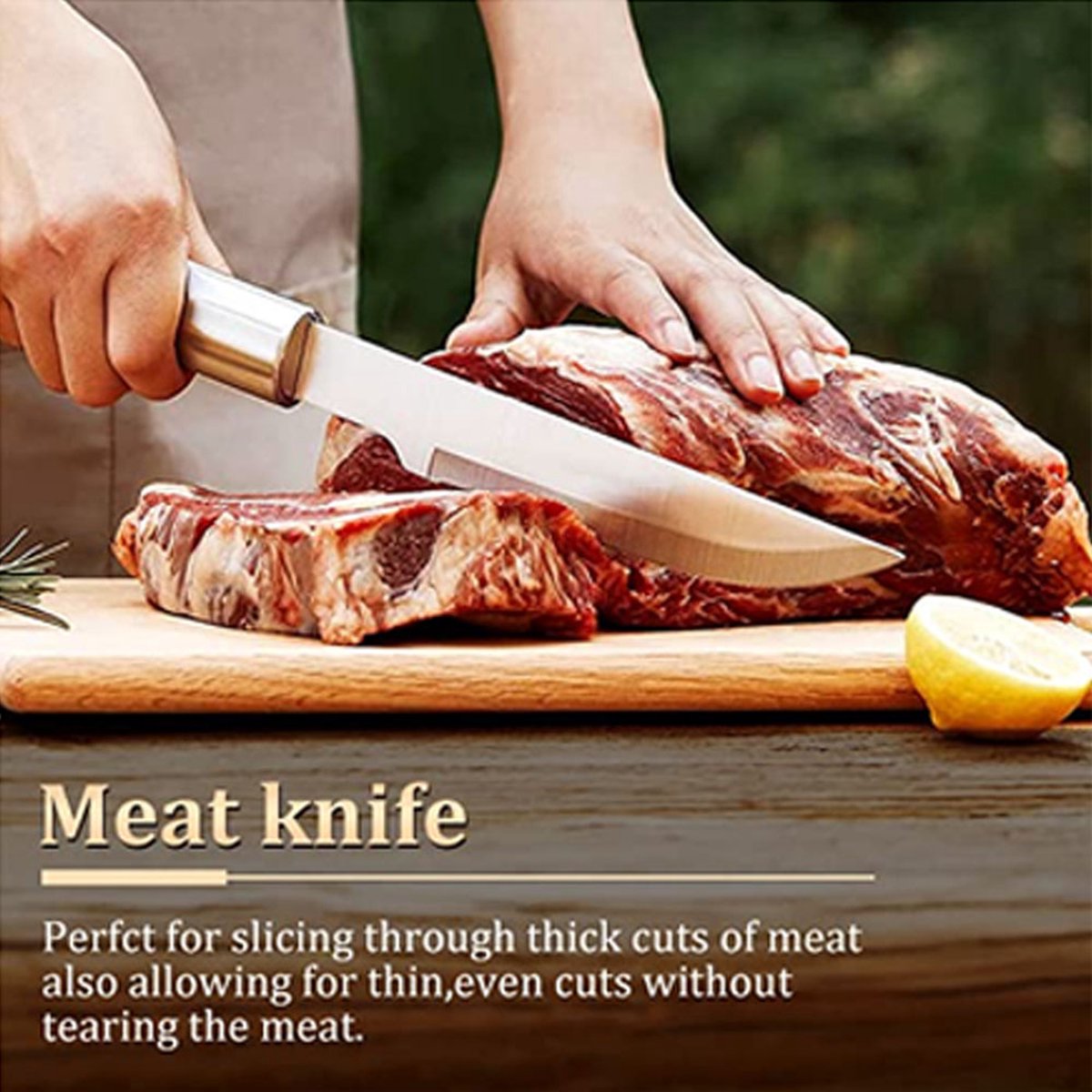 BBQ Accessories Set - 5-Piece BBQ Set - Stainless Steel Barbecue Tool Set - Barbecue Accessories - BBQ Tongs - BBQ Spatula - Meat Fork - Meat Knife - Brush - Professional - Includes Storage Bag - Image 2