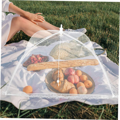 Fly Covers - Foldable Fly Covers 2 Pieces - Fly Cover - Flystopper - Foodcover - Pop Up Insect Net - Fly Covers/Insect Covers - For Barbecues, Picnics and Indoors - Protection Against Flies and Wasps - 35 x 35 x 22 cm - Image 3