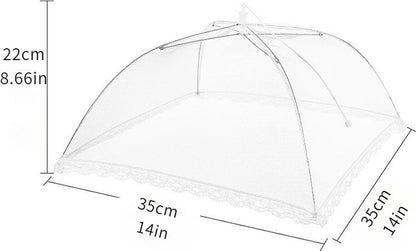 Fly Covers - Foldable Fly Covers 2 Pieces - Fly Cover - Flystopper - Foodcover - Pop Up Insect Net - Fly Covers/Insect Covers - For Barbecues, Picnics and Indoors - Protection Against Flies and Wasps - 35 x 35 x 22 cm - Image 5