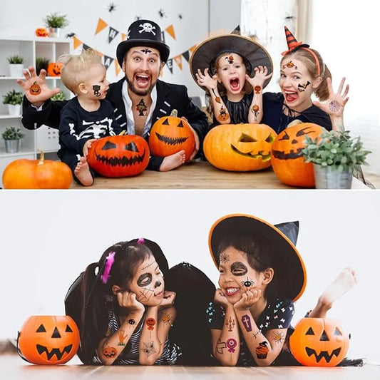 30 Sheets of Kids Halloween Tattoo Stickers - Halloween Decorations - Temporary Tattoo Stickers for Boys and Girls - Suitable for Halloween Candy - Party Bag Fillers - Halloween Stickers - Image 2