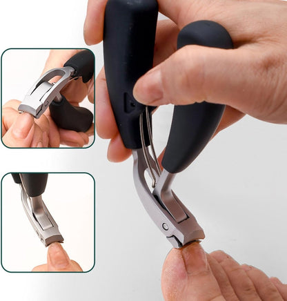 Nail Clipper Set with Nail File - Professional Nail Clipper - Nail Clipper - Toenails and Fingernails - Toenail Clipper - Nail Set for Fungal Nails - Ergonomic Design - For Thick Nails - 6 Pieces - Image 5