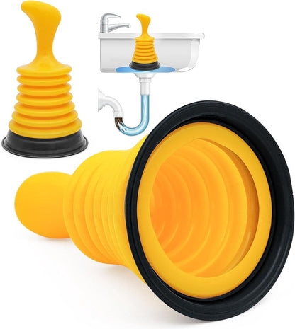 Drain Cleaner - Professional Multifunctional Sink Unclogger - Very Effective Toilet Unclogger - High Quality Drain Unclogger - Toilet Unclogger - Plunger - Unclogging Snake - Eco-Friendly - For Toilet, Sink, Shower, Kitchen