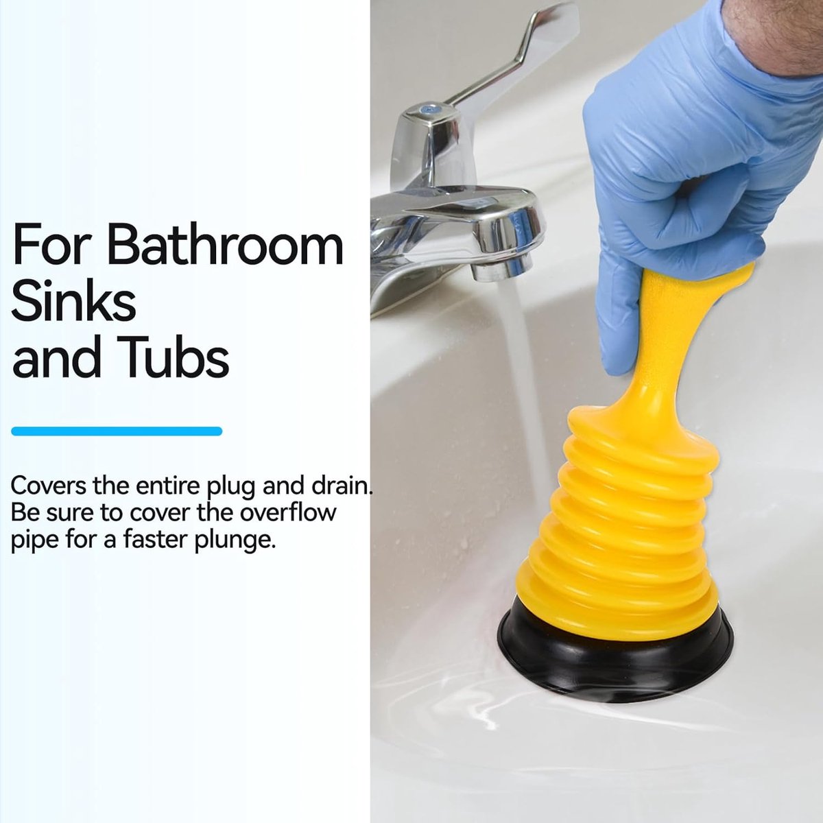 Drain Cleaner - Professional Multifunctional Sink Unclogger - Very Effective Toilet Unclogger - High Quality Drain Unclogger - Toilet Unclogger - Plunger - Unclogging Snake - Eco-Friendly - For Toilet, Sink, Shower, Kitchen - Image 3