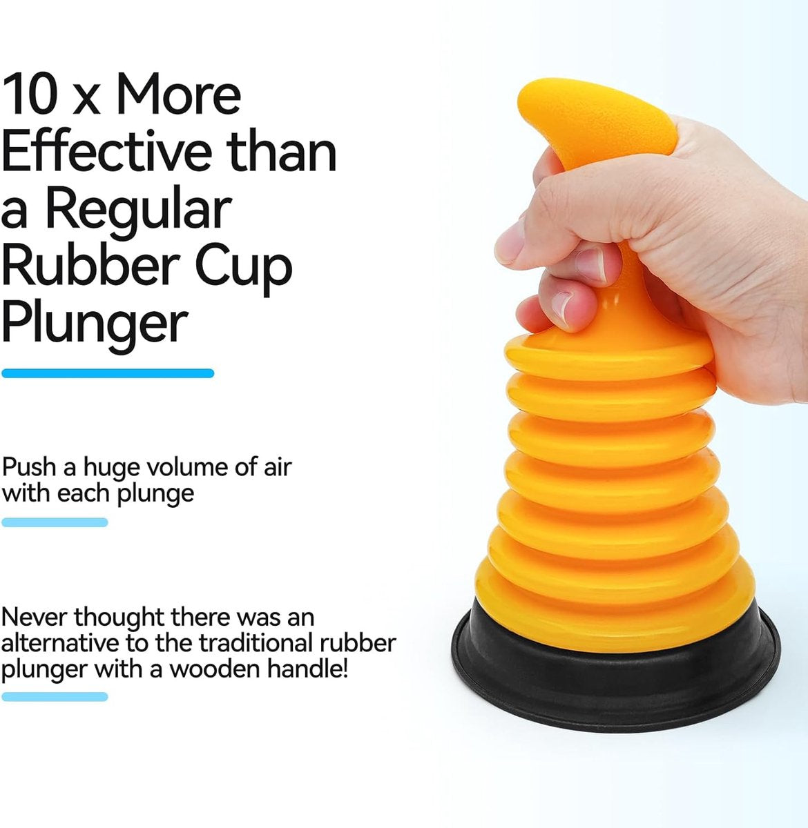 Drain Cleaner - Professional Multifunctional Sink Unclogger - Very Effective Toilet Unclogger - High Quality Drain Unclogger - Toilet Unclogger - Plunger - Unclogging Snake - Eco-Friendly - For Toilet, Sink, Shower, Kitchen - Image 4