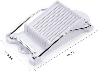 Cheese Slicer - Multipurpose Slicer Dicer - Vegetable Cutter - Multifunctional Chaf - Stainless Steel - Kitchen Utensils - Kitchen Accessories - Cheese Slicer for Young Cheese - For Cheese/Ham/Root Vegetables/Hot Dogs - White - Image 5
