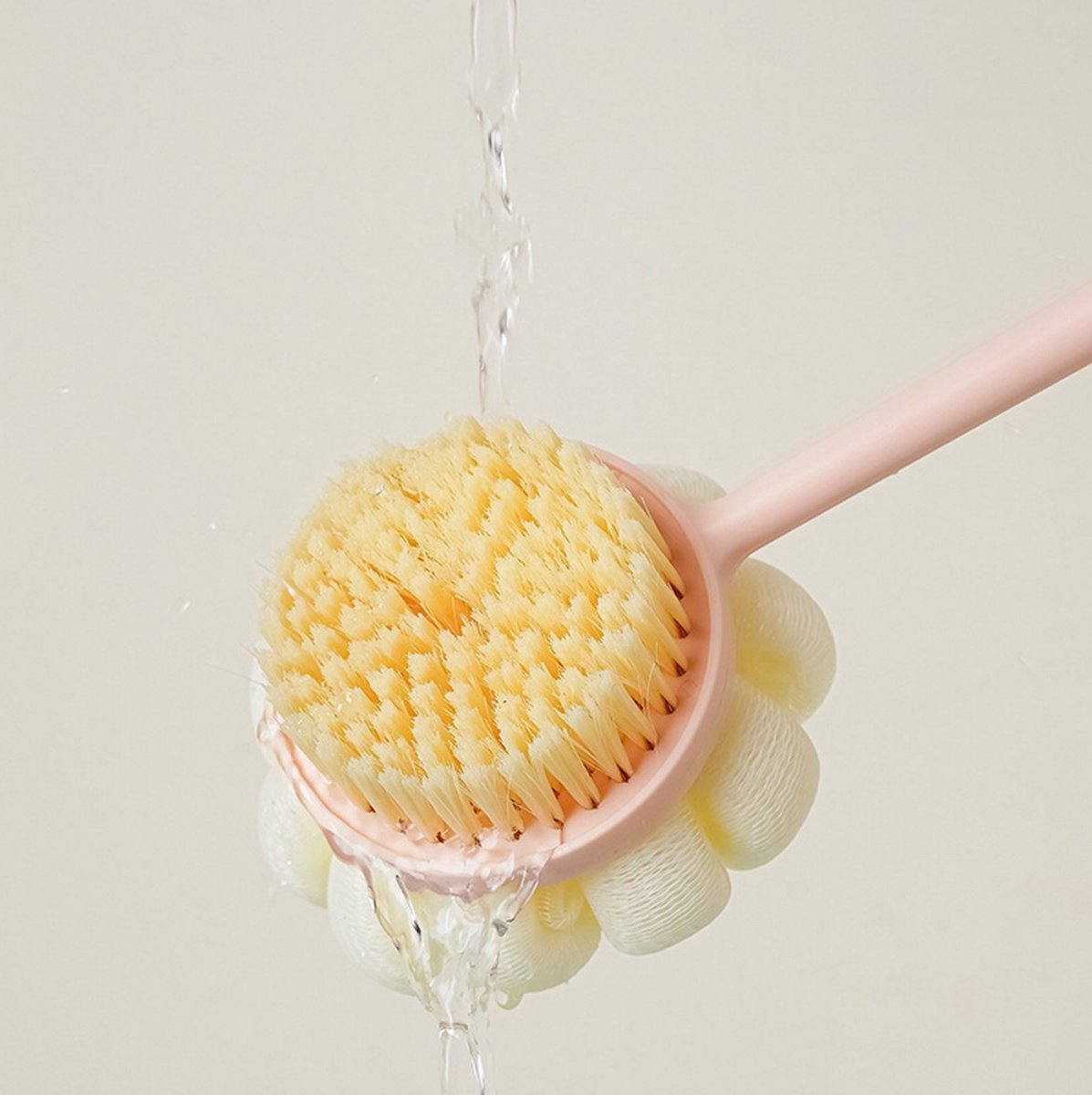 Bath Brush - 3 Pieces - Back Brush Shower with Long Handle - Body Brush - Double-Sided - Massage - Rich Lather - Back Scrubber - Shower Brush - Back Brush - Skin Brush - Exfoliating Back Brush - Bath & Shower Accessories - Deep Cleansing - Image 5