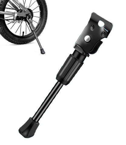 18 Inch - Bicycle Stand for Children's Bikes - MTB Kickstand - Single Bicycle Stand - Bicycle Accessories for Children - Bicycle Stand - Side Stand for Bicycles - Bicycle, E-Bike, City Bike & Mountain Bike - Black - Easy to Install
