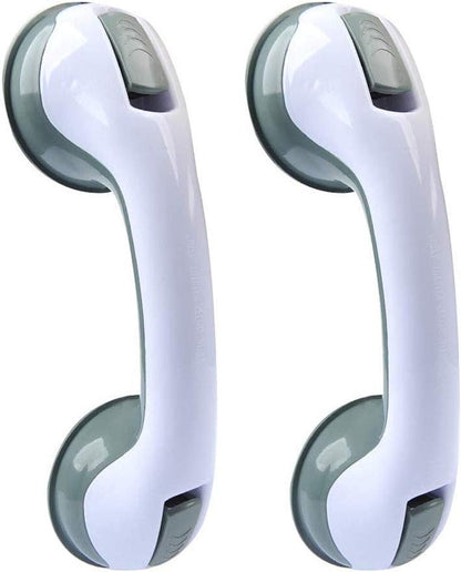Wall Grab Bar - 2-Piece - Professional Non-Slip Handle - Wall Grip - Toilet Grab Bar - Bath Grab Bar - Shower Grab Bar - Grab Bar - Safety Grip - Providing Support - Very Safe - For Bathroom/ Shower/Toilet /Cabinet Handles /Glass Doors /Windows