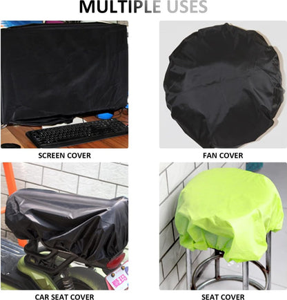 2-Piece Waterproof Backpack Cover - Reflective Rain Cover Backpack - 45 to 55 Liters - Waterproof Backpack Rain Cover - Reflective Backpack Covers in Polyester - Black & Green - Size L - Waterproof Backpack Cover for Outdoor Hiking Driving Climbing - Image 5