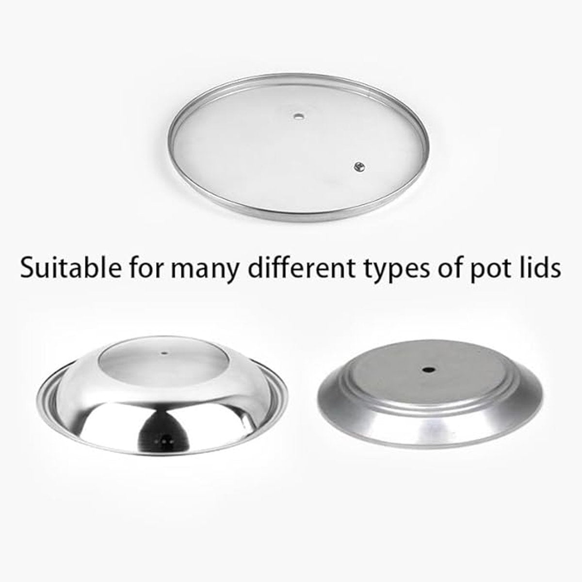 Handles for pot lids - Lid knobs - Replacement parts for cookware - Universal - Handles for pans - Screw-on accessories - Handles for pot lids - Suitable for pot lids and casseroles (black - 6-pack) - Image 3