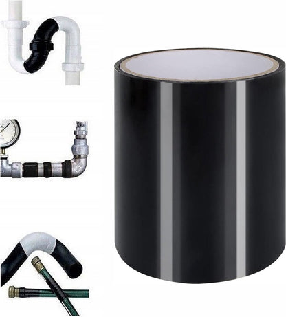 Super Strong Waterproof Tape - Duct Tape - Mounting Tape - 10 x 150cm - Leakage Tape - Flex Tape - General Utility Tape - Repair Tape - General Utility Tape - Black - For Pool/Bathroom/Tent/Leak Repair