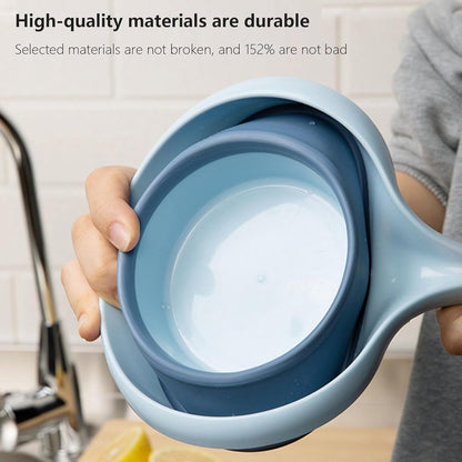 Portable Water Ladle - Foldable Water Ladle - Ladle with Handle - Easy to Store and Carry - For Kitchen/Bathroom/Camping/Hiking/Personal Care Routines/Pet Care - Garden Accessories - Plastic - Image 4