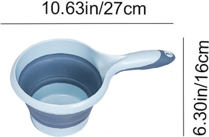 Portable Water Ladle - Foldable Water Ladle - Ladle with Handle - Easy to Store and Carry - For Kitchen/Bathroom/Camping/Hiking/Personal Care Routines/Pet Care - Garden Accessories - Plastic - Image 5