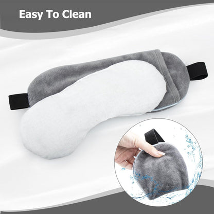 Luxury Sleep Mask - Memory Foam Sleep Mask - Steam Eye Mask - Blackout Eye Mask - Soothes the eyes - Adjustable - Blindfold - Silky Soft - Anti-Wrinkle - Ergonomic - Women and Men - Image 3