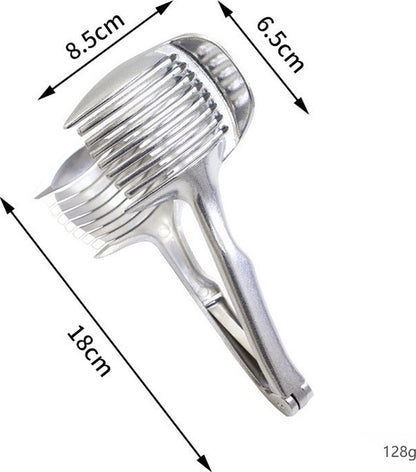 Tomato Slicer - Potato Slicer - Egg Slicer - Egg Slicer - Vegetable Slicer - Egg Slicer - Tomato Cutting Aid - Onion Slicer - Citrus Slicer - Tomato Tongs - Multifunctional - Kitchen Cutting Aid - Kitchen Tool - With Grip - Anti-Slip - Stainless Steel - Image 5