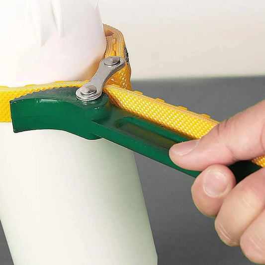 Strap Wrench - Oil Filter Wrench - Filter Wrench - Swivel Tensioning Strap - Oil Filter Pliers with Strap - Anti-Slip Strap - Max Diameter 130 mm - Strap Wrench for Opening Oil Filters - Universal - Plastic / Rubber - For Optimal Grip - Green - Image 4