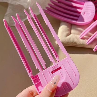 Hairdresser Hair Clips - Hair Root Clip - Sectioning Clip - Hair Clip with Artifact - Hair Root Hair Clip - Hairpin Without Traces - High Skull Top Fixed Forehead Hairpin Create Swollen Hair Roots - Pink - 2 Pieces - Image 3