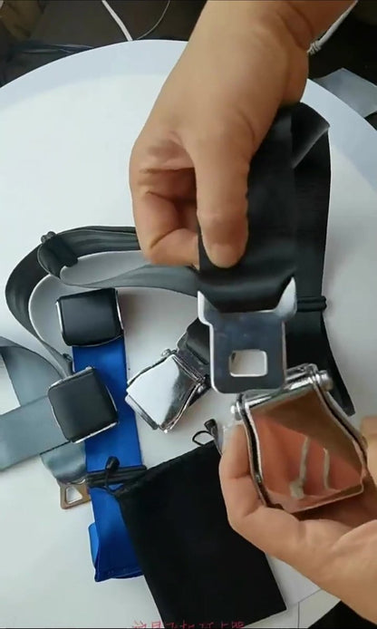 Seatbelts - Seatbelt Extender - 2 Pieces - Seatbelt Extension - 80cm - Car Seatbelt Extender - Universal - Comfortable - Airplane Seatbelt Extender - Universally Adjustable Airplane Seat - Maternity Belt - For Obese People - With Storage Bag - Image 2