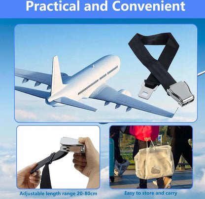 Seatbelts - Seatbelt Extender - 2 Pieces - Seatbelt Extension - 80cm - Car Seatbelt Extender - Universal - Comfortable - Airplane Seatbelt Extender - Universally Adjustable Airplane Seat - Maternity Belt - For Obese People - With Storage Bag - Image 5