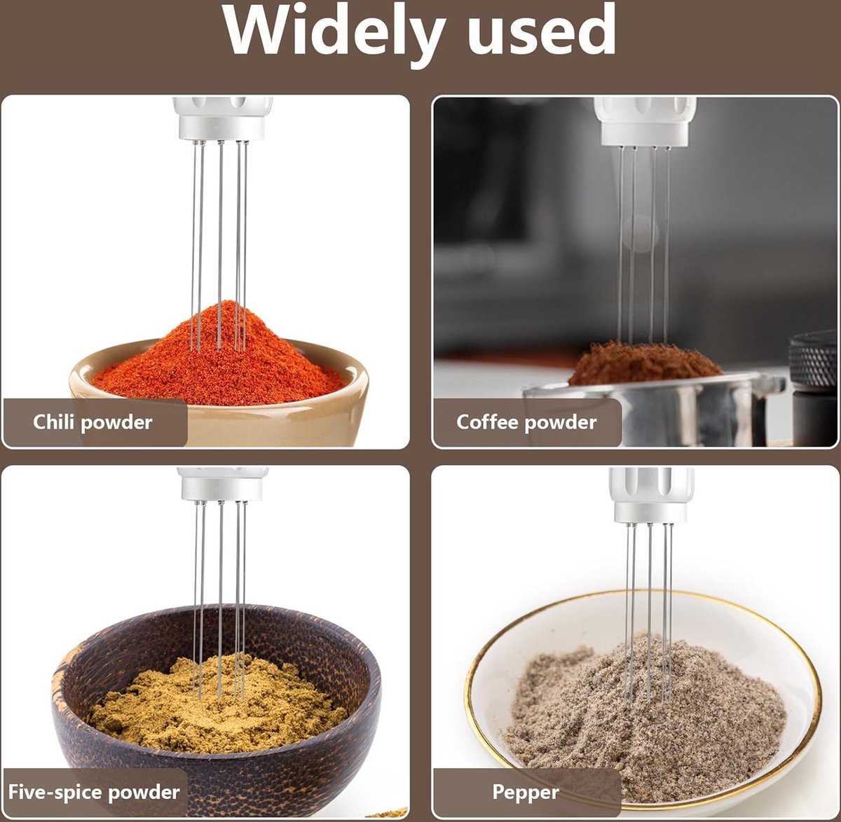 Coffee Stirrer Tool - Coffee Stirrer - Coffee Distributor - Espresso Distributor - Needle Distributor - Espresso Distribution Tool - Coffee Accessories - Stir Sticks With Stand - 6 Needles - Barista Accessories - Espresso - For Perfect Coffee Extraction - - Image 2