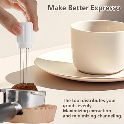 Coffee Stirrer Tool - Coffee Stirrer - Coffee Distributor - Espresso Distributor - Needle Distributor - Espresso Distribution Tool - Coffee Accessories - Stir Sticks With Stand - 6 Needles - Barista Accessories - Espresso - For Perfect Coffee Extraction - - Image 3