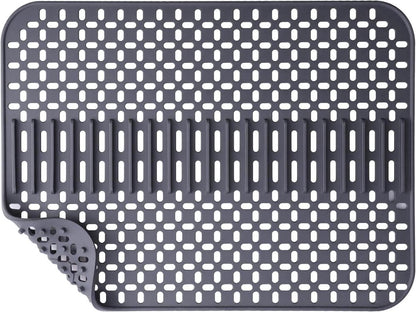 Silicone sink mat - sink protection - 1 piece - dark grey - 43x32 cm - Image 4