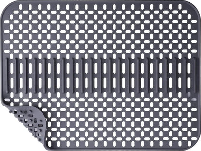 Silicone sink mat - sink protection - 1 piece - dark grey - 43x32 cm - Image 4