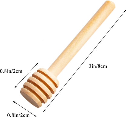 Wooden Honey Spoon - 50 Pieces Honey Stick - 8 Cm - Honey Dipper - Honey Dipper Sticks - Honey Stirrer - Sustainable - Kitchen Utensils - Breakfast - Ideal For Birthdays, Weddings, Baby Showers - Image 5