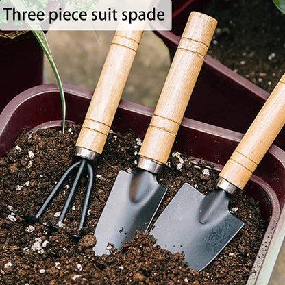Garden Tool Set - Handy 3-piece set with small trowel for bonsai and plant maintenance - Image 2