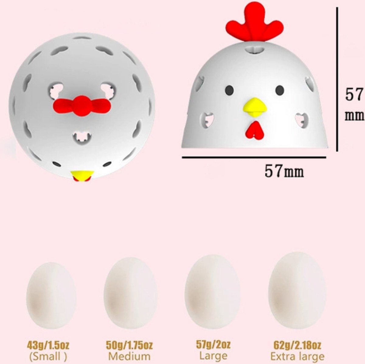 Egg Cleaning Brush 2 Pieces - Silicone Egg Brush Cleaner - Kitchen Accessories - Fresh Egg Brush Cleaner - Kitchen Brushes - Chicken Head Shaped Egg Brush Cleaner - Multifunctional Egg Scrubber - Reusable Egg Washing Tool For Fresh Eggs - Image 5
