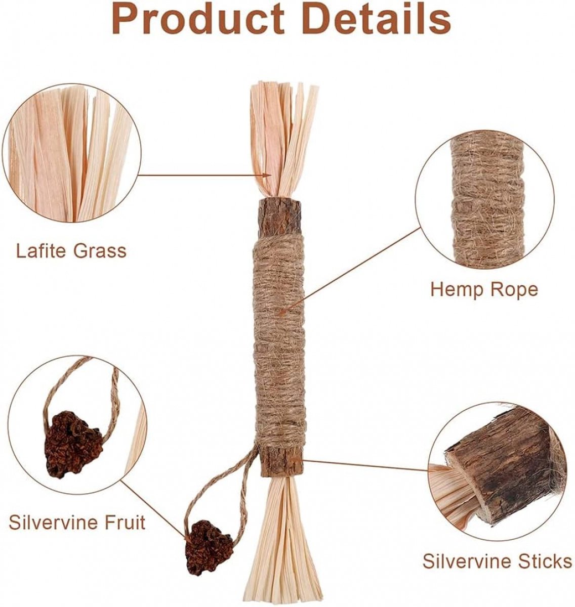 Sticks for Cats - 6 Pieces - Catnip Chew Sticks - Natural Cat Toys - Cat Chew Sticks - Catnip Sticks - Stronger Effect Than Catnip - Catnip - Catnip - Cat Toys - Freshen Your Mouth - Dental Care for Cats - Image 4