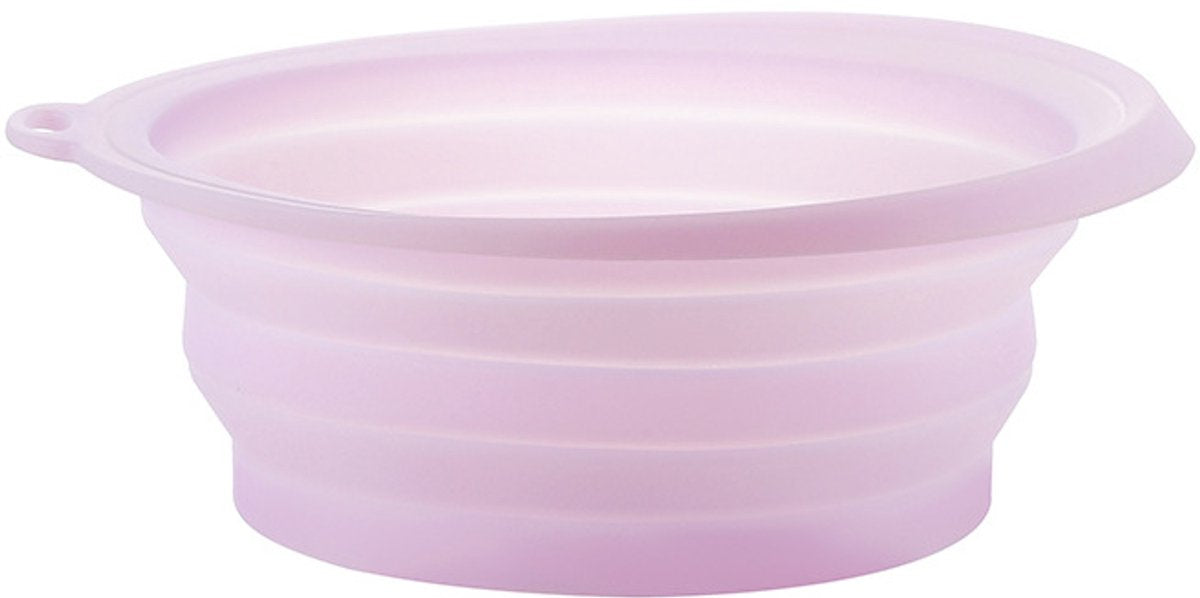 Cooling basin - Facial ice bath - Silicone facial cooling basin - Foldable silicone basin - Built-in ice tray - Portable basin - Cools the face - unclogs and soothes the skin (pink) - Image 2