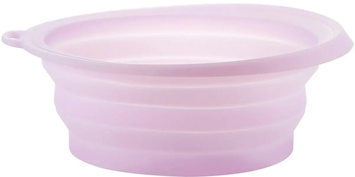 Cooling basin - Facial ice bath - Silicone facial cooling basin - Foldable silicone basin - Built-in ice tray - Portable basin - Cools the face - unclogs and soothes the skin (pink) - Image 2
