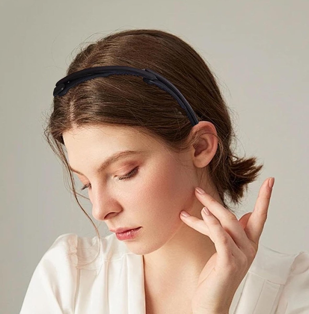 Headband - Tiara - Foldable and Scalable - Women's Headbands - Foldable Tiara - Foldable Headband - Black - Women - Teens - Girls - Lightweight - Running - Athletic - Gym - Dance - Yoga - Hair Accessories - Image 5