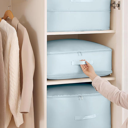 Storage Bag - Organizer - Storage Bags - Movable Organizer Bags - Space-Saving Bags - Storage Bag - Organizer - For Blankets/Pillows/Clothing/Duvet - Self-Compressing - With Zipper Handles - Compact - Movable - 54x42x30cm/54x42x50cm - Image 4
