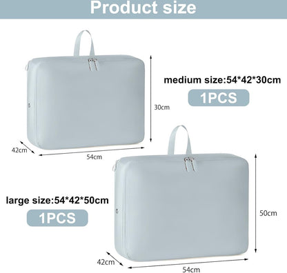 Storage Bag - Organizer - Storage Bags - Movable Organizer Bags - Space-Saving Bags - Storage Bag - Organizer - For Blankets/Pillows/Clothing/Duvet - Self-Compressing - With Zipper Handles - Compact - Movable - 54x42x30cm/54x42x50cm - Image 5