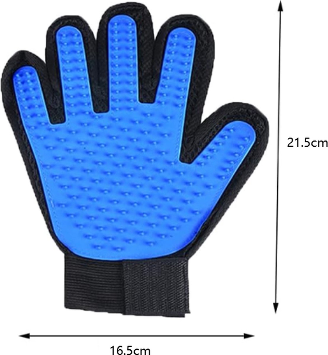 Pet Glove - Brush Glove For Dogs And Cats - Glove Brush - Grooming Gloves - Grooming Brush For Pets - For Cat Dog Horse Rabbit Animal - Blue - 1 Pair - Image 5