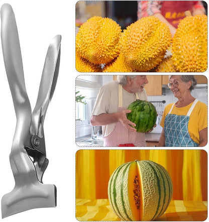 Peeler - Multifunctional - for Fruit - for quick peeling - Save time and effort - Durian Opener Tool - Watermelon Opener - Durian Peel Breaking Tool - Anti-rust stainless steel - for household use melon - silver - Image 4