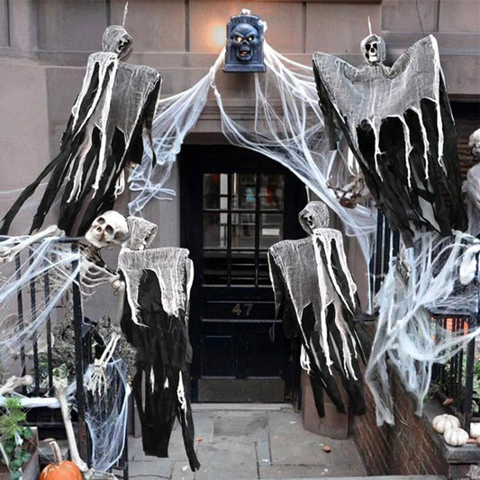 Halloween - decoration - Hanging Skeleton - Hanging Skeletons - Scary Creepy Skeletons - Halloween decoration - Horror Decoration for Haunted House - Haunted House - Reusable Halloween Skeleton - 1 piece - Suitable for festivals / parties / Halloween - Image 2